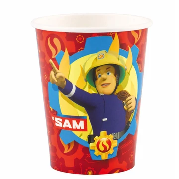 Sam a tűzoltó Red papír pohár 8 db-os 250 ml