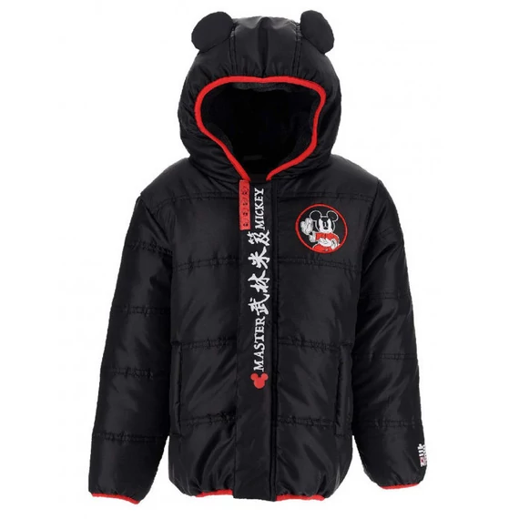Disney Mickey Black Master gyerek bélelt kabát 3 - 8 év / 98 - 128 cm