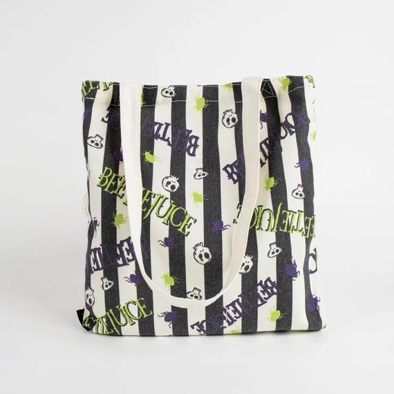 Beetlejuice Ghostly Vibes shopping bag, bevásárlótáska 39 cm