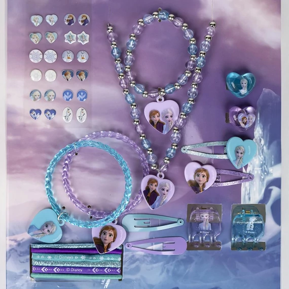 Disney Jégvarázs Sparkle ékszer és hajkiegészítő szett 30 db-os