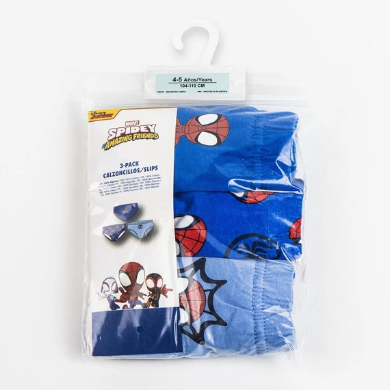 Pókember Spidey gyerek fehérnemű, alsó 3 darab/csomag 2 - 8 év / 92 - 128 cm