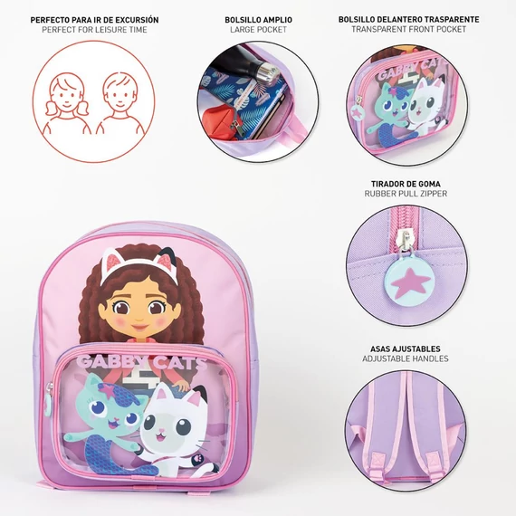 Gabi babaháza Kitty Crew hátizsák, táska 30 cm