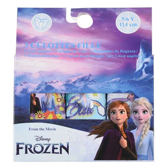 Disney Jégvarázs Rainbow gyerek fehérnemű, bugyi 3 darab/csomag 3 - 8 év / 98 - 128 cm
