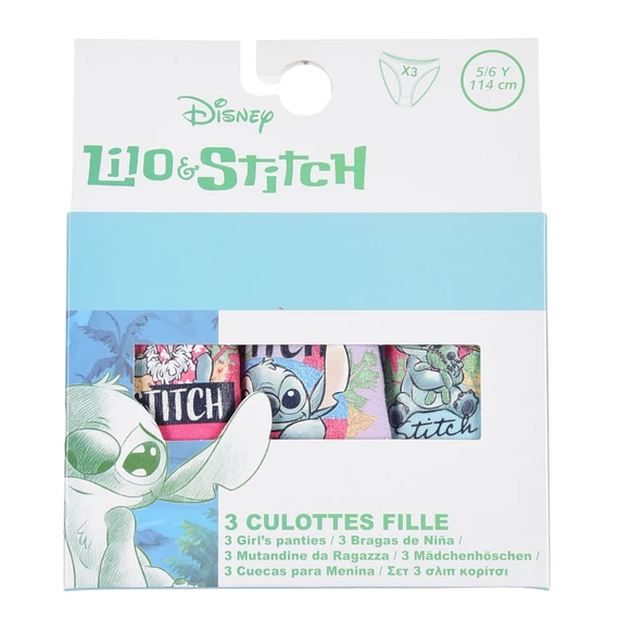 Disney Lilo és Stitch, A csillagkutya Scrump gyerek fehérnemű, bugyi 3 darab/csomag 3 - 8 év / 98 - 128 cm