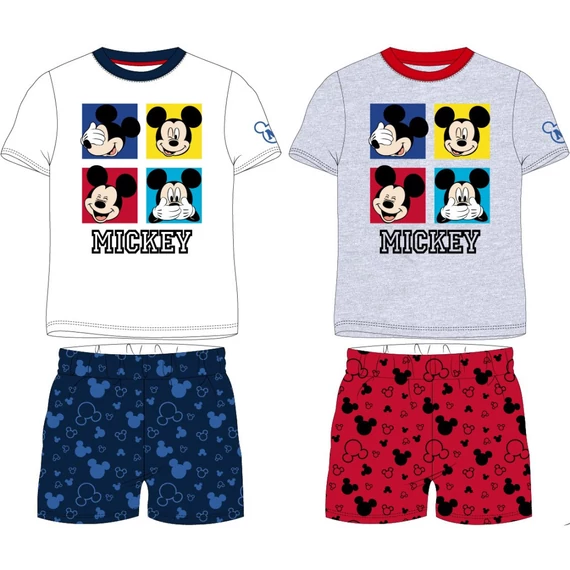 Disney Mickey Faces gyerek rövid pizsama 3 - 8 év / 98 - 128 cm