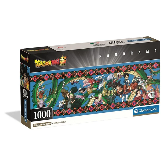 Dragon Ball Cosmic Clash 1000 db-os panorama Compact puzzle Clementoni