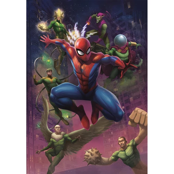 Pókember Web of Enemies 1000 db-os Compact puzzle Clementoni