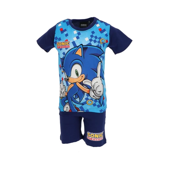 Sonic a sündisznó Blue Blur gyerek rövid pizsama 3 - 8 év / 98 - 128 cm