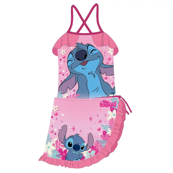 Disney Lilo és Stitch, A csillagkutya Pink gyerek fürdőruha és sarong szett 3 - 8 év / 98 - 128 cm