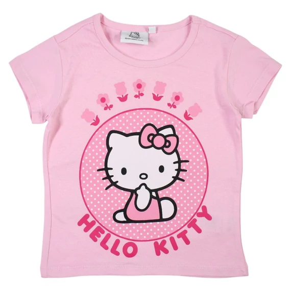 Hello Kitty Pink gyerek rövid póló, felső 3 - 8 év / 98 - 128 cm
