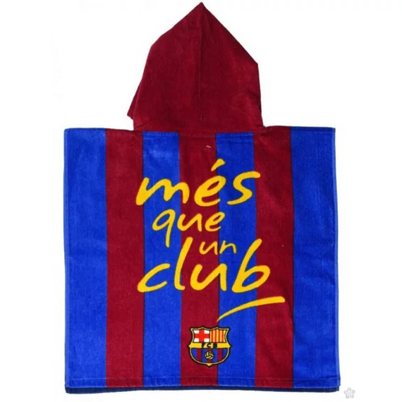 FC Barcelona Més que un Club strand törölköző poncsó 50x100 cm