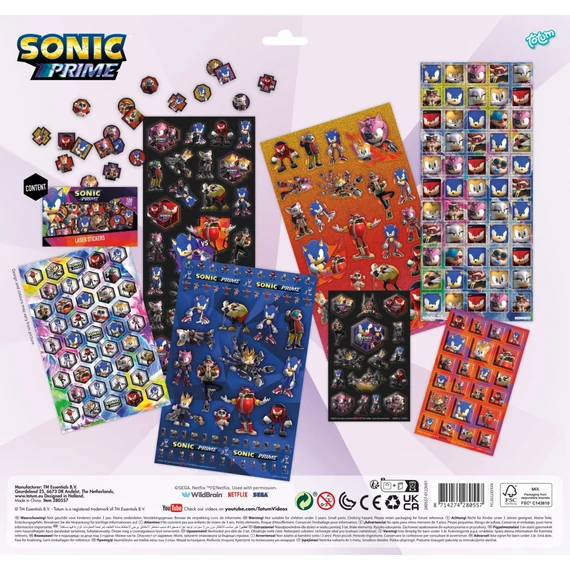 Sonic a sündisznó Prime Super matrica szett játékkal