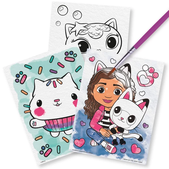 Gabi babaháza Cats kifestő szett