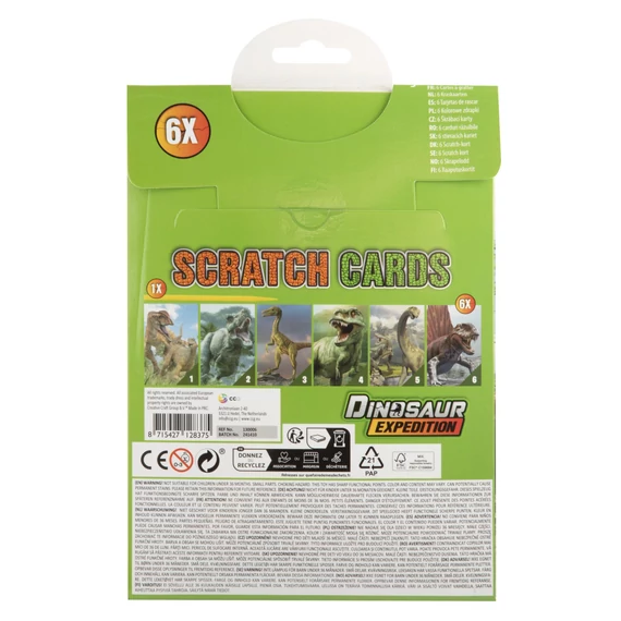 Dinoszaurusz Expedition scratch képkarcoló készlet