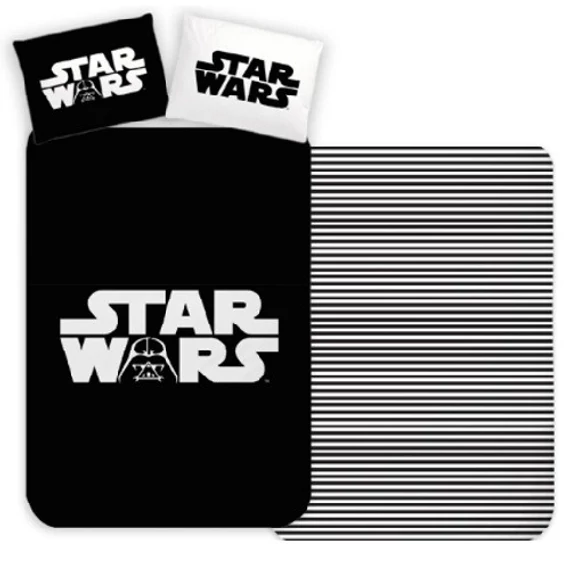 Star Wars Black ágyneműhuzat 140×200cm, 70×90 cm