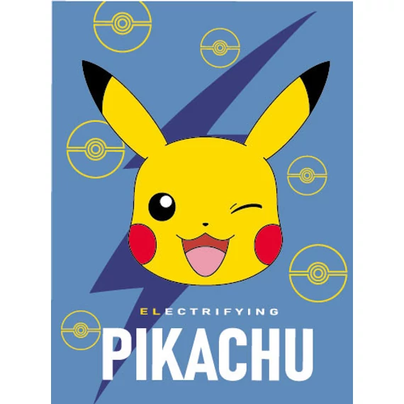 Pokémon Electrifying coral fleece polár takaró 150x200cm