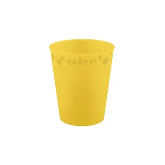 Sárga Yellow micro prémium műanyag pohár 250 ml