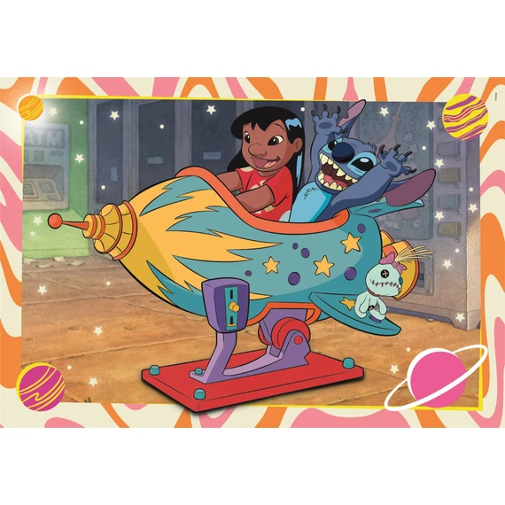 Disney Lilo és Stitch, A csillagkutya Galactic Vacation 2x60 db-os puzzle Clementoni