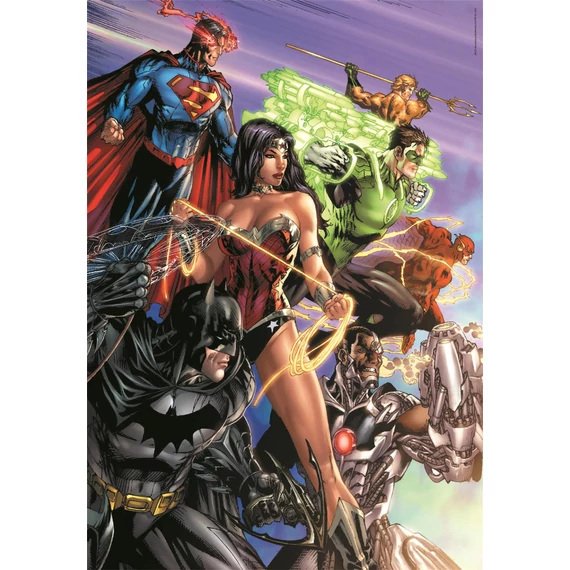 Az Igazság Ligája DC Power 1000 db-os Compact puzzle Clementoni