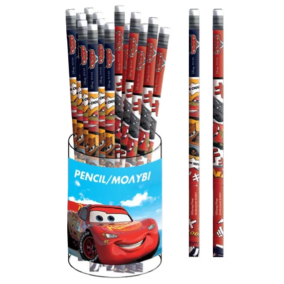 Disney Verdák Vroom HB grafit ceruza radír véggel
