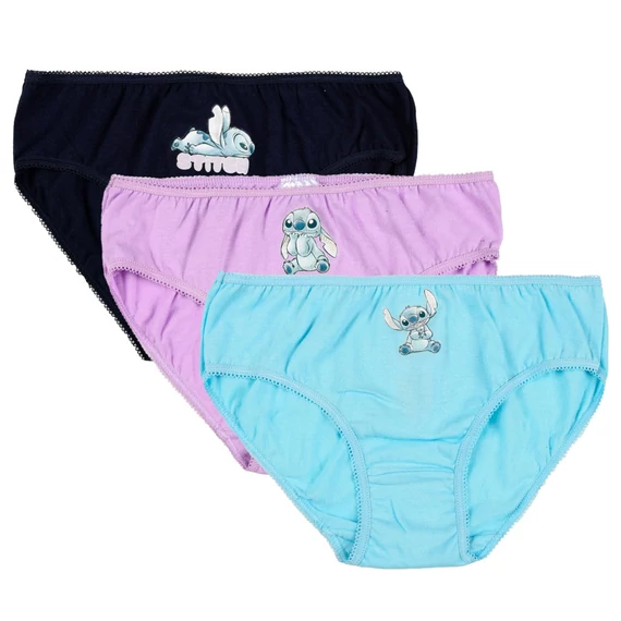 Disney Lilo és Stitch, A csillagkutya Alien gyerek fehérnemű, bugyi 3 darab/csomag 6 - 8 év / 116 - 128 cm