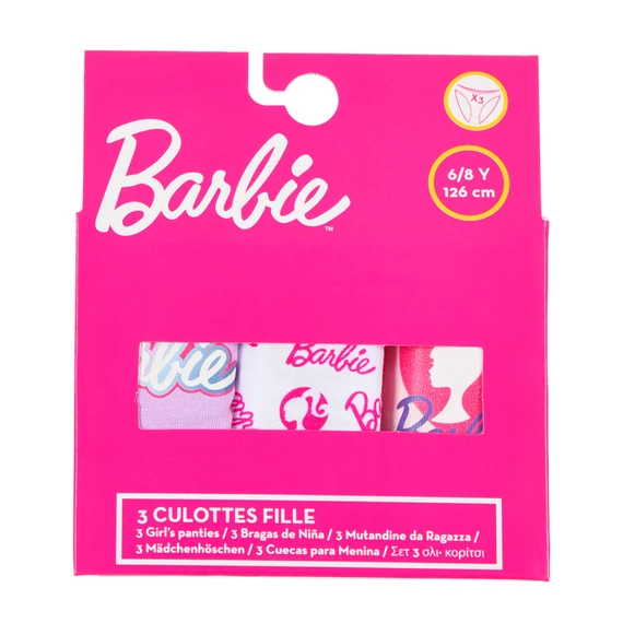 Barbie Pink Shadow gyerek fehérnemű, bugyi 3 darab/csomag 4 - 5 év / 104 - 110 cm
