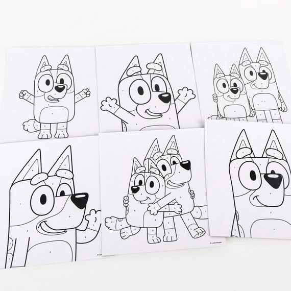 Bluey To Wave számos kifestő szett