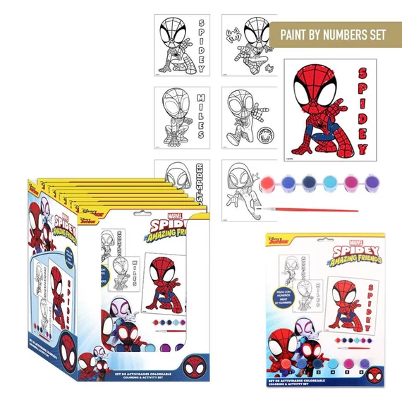 Pókember Spidey Friends számos kifestő szett