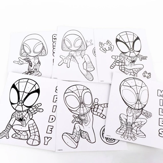 Pókember Spidey Friends számos kifestő szett
