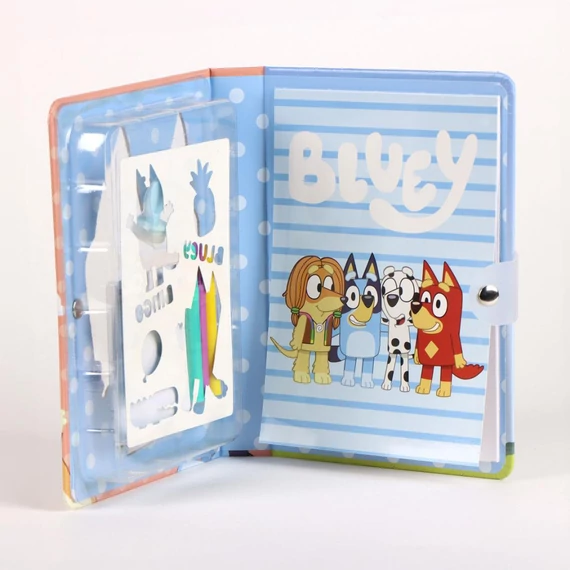 Bluey Let's Do színezhető füzet szett sablonnal