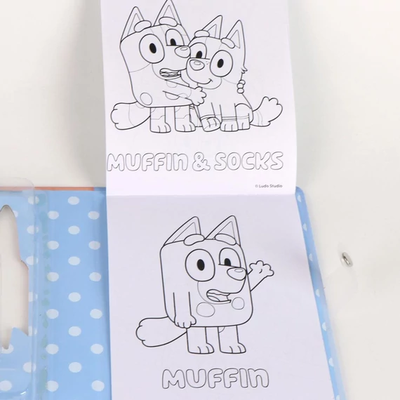 Bluey Let's Do színezhető füzet szett sablonnal