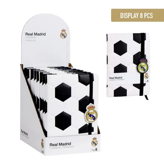 Real Madrid Ball párnázott notesz, vonalas jegyzetfüzet