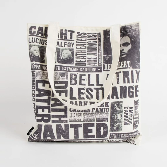 Harry Potter Wanted shopping bag, bevásárlótáska 40 cm