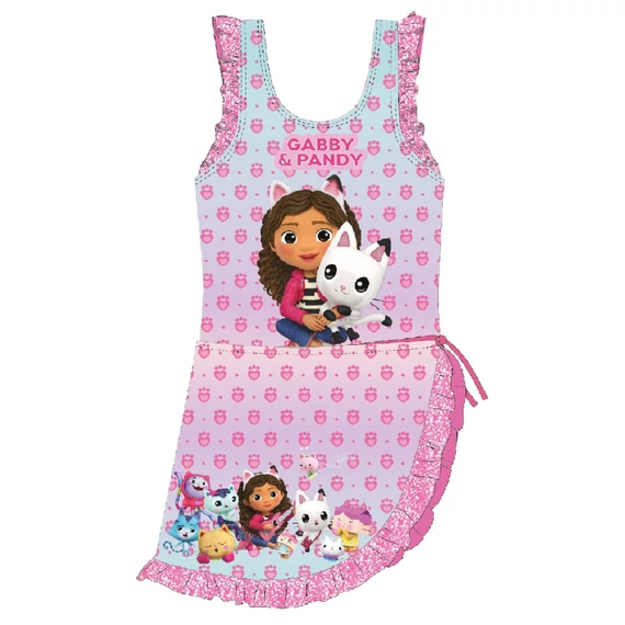 Gabi babaháza Pandy gyerek fürdőruha és sarong szett 7 - 8 év / 122 - 128 cm