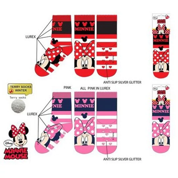 Disney Minnie Cutie gyerek vastag csúszásgátlós zokni 23-34