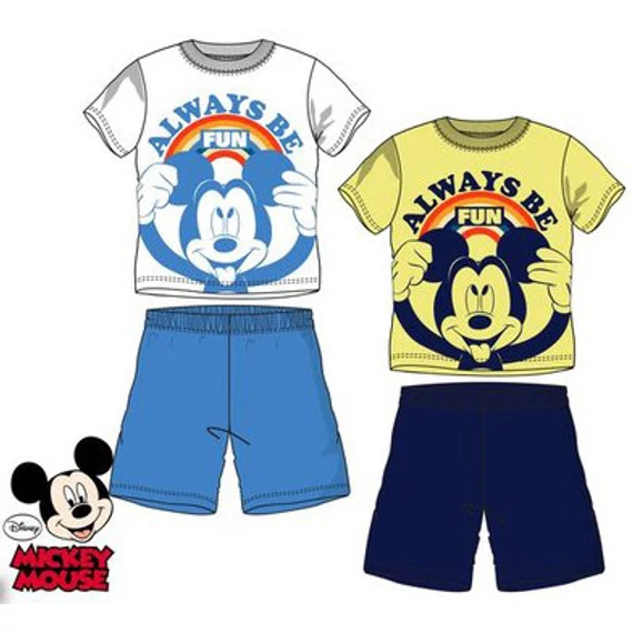 Disney Mickey Be Fun gyerek rövid pizsama 3 - 8 év / 98 - 128 cm