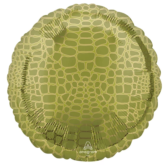 Aligátor mintás Wild fólia lufi 43 cm