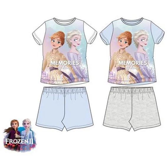 Disney Jégvarázs Memories gyerek rövid pizsama 4 - 8 év / 104 - 128 cm