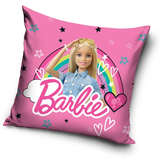 Barbie Rainbow párnahuzat 40x40 cm Velúr