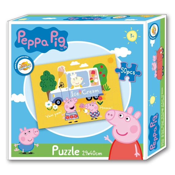Peppa malac Ice Cream vendor puzzle 50 db-os