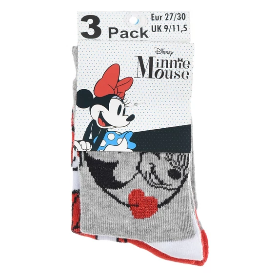 Disney Minnie Bow Red gyerek zokni 31/34