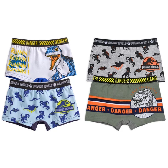 Jurassic World Danger gyerek boxeralsó 2 darab/csomag 2 - 8 év / 92 - 128 cm