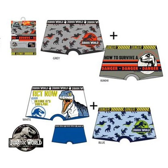 Jurassic World Danger gyerek boxeralsó 2 darab/csomag 2 - 8 év / 92 - 128 cm