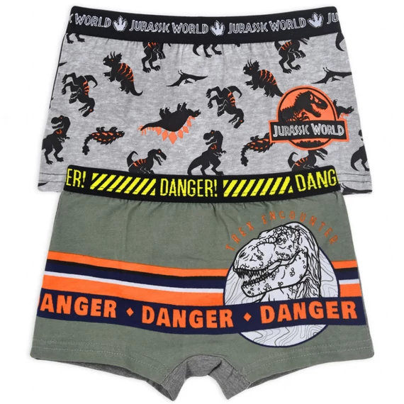 Jurassic World Danger gyerek boxeralsó 2 darab/csomag 2 - 8 év / 92 - 128 cm