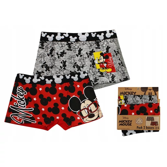 Disney Mickey Clever gyerek boxeralsó 2 darab/csomag 2 - 8 év / 92 - 128 cm