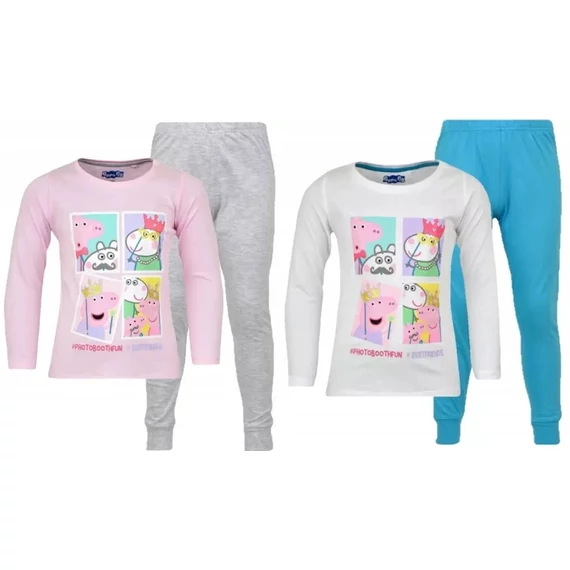 Peppa malac Photo Booth gyerek hosszú pizsama 2 - 6 év / 92 - 116 cm