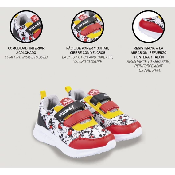 Disney Mickey Cartoon utcai cipő 23-28