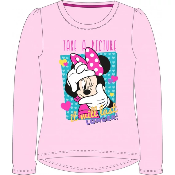 Disney Minnie Take a Picture gyerek hosszú póló, felső 6 év / 116 cm