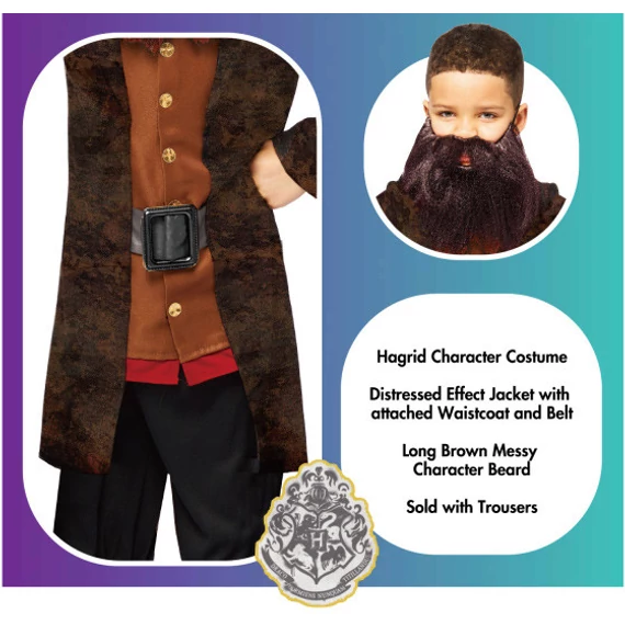 Harry Potter Hagrid jelmez 4-6 év