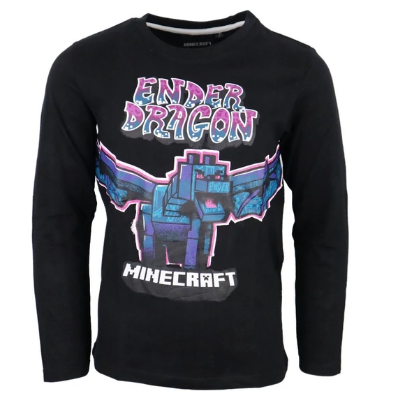 Minecraft Ender Dragon gyerek hosszú ujjú póló, felső 6 - 12 év / 116 - 152 cm